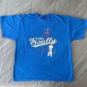 Dodgers Vin Scully Los Angeles Dodgers Baseball Legend T-Shirt (L)